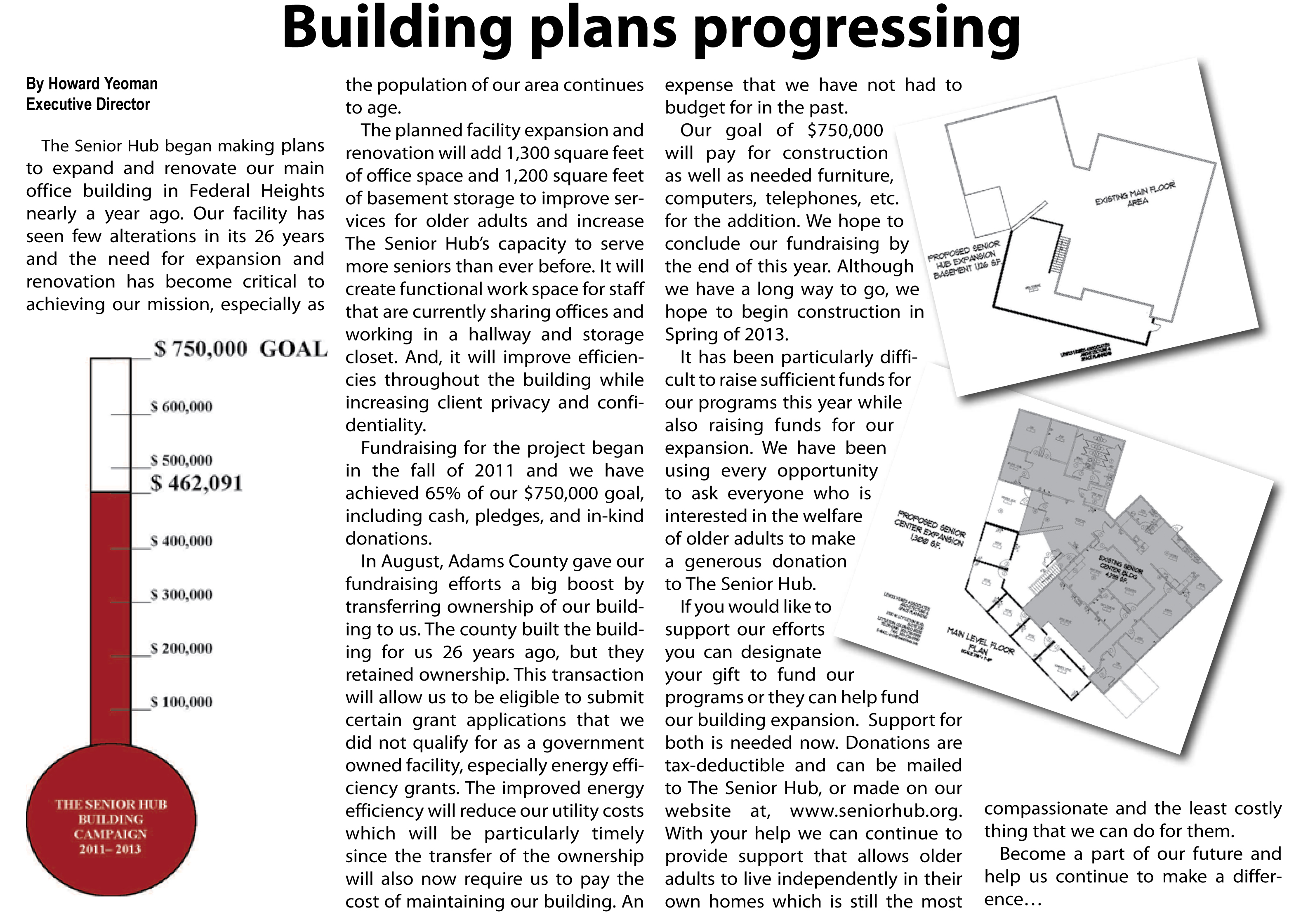 Building Plans Progressing